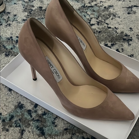 Jimmy Choo Tan Stiletto Heels - Picture 2 of 3